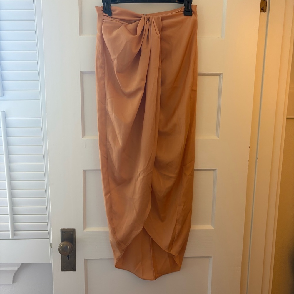 SHEIN Orange Maxi Skirt